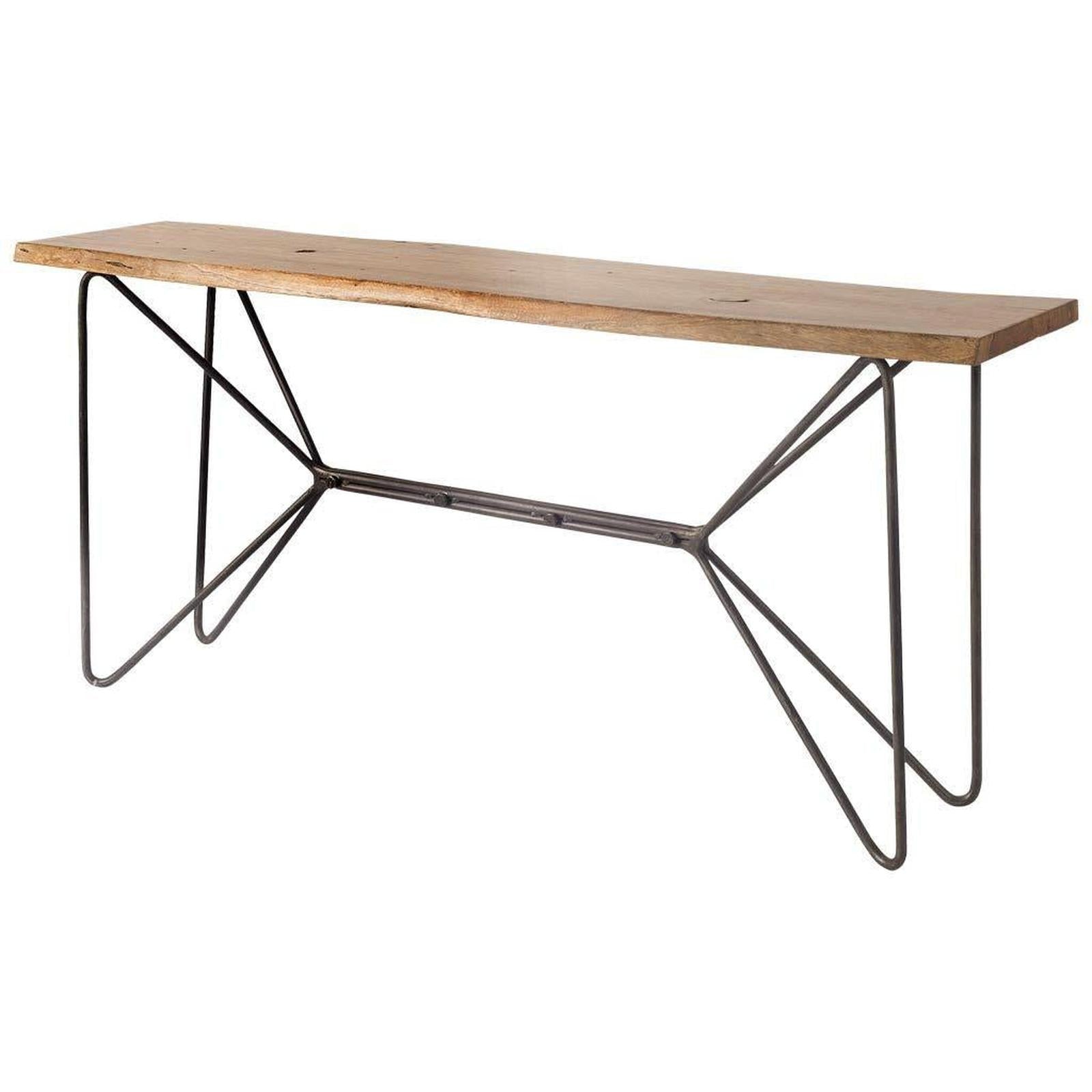 Mercana Papillion Wood and Iron Console Table Clearance
