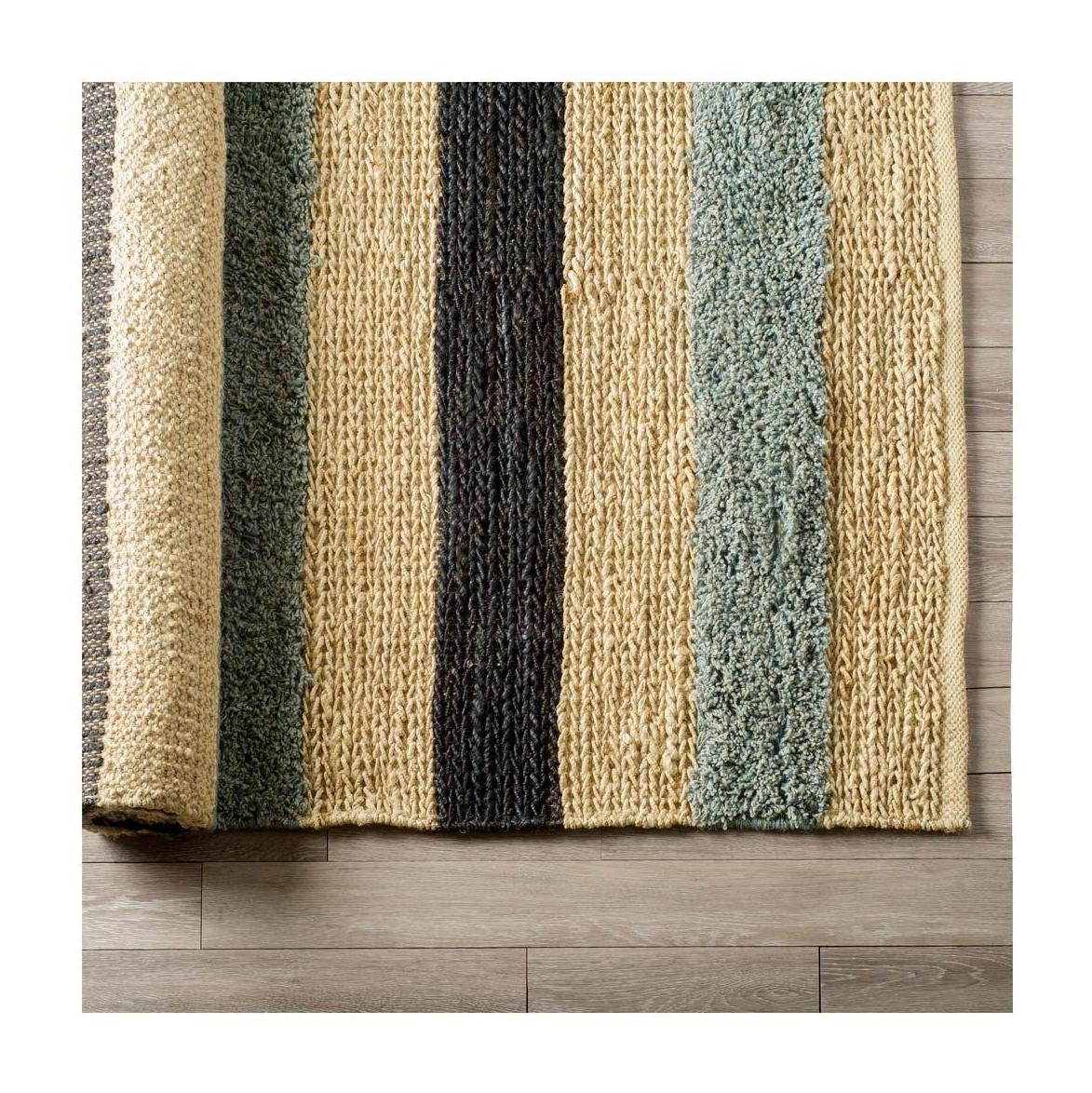 Mercana Dolman 8 x 10 Multi-Colored Jute Hand Woven Rug Clearance