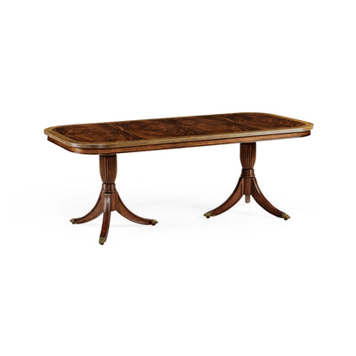 Jonathan Charles 79" Regency Fixed Top Dining Table ( 493507-79L-MAH )