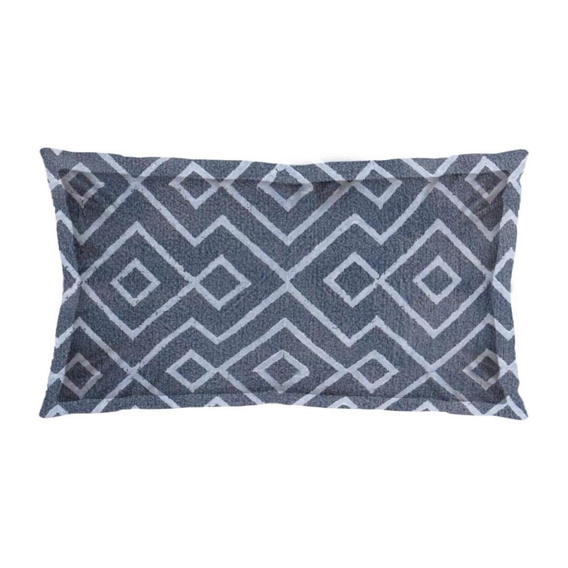 Mercana Boswell Blue Diamond Patterned Pillow Cover Clearance
