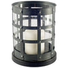 Mercana Oliver Black Metal/Glass Caged Table Candle Holder Clearance