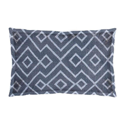 Mercana Boswell Blue Diamond Patterned Pillow Cover Clearance