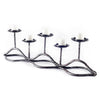 Mercana Orville Black Metal Pipe Five Tealight Table Candle Holder Clearance