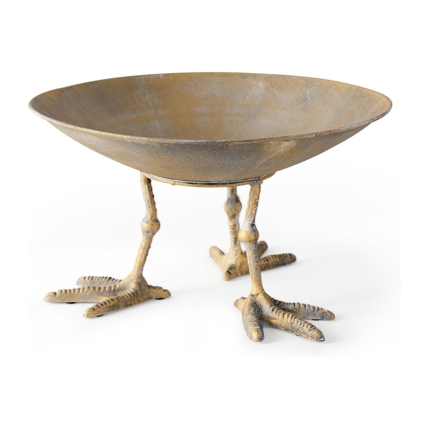 Mercana Chadwick Gold Metal Webbed Feet Bowl