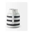 Mercana Harmon White w/ Charcoal Stripes Ceramic Jug