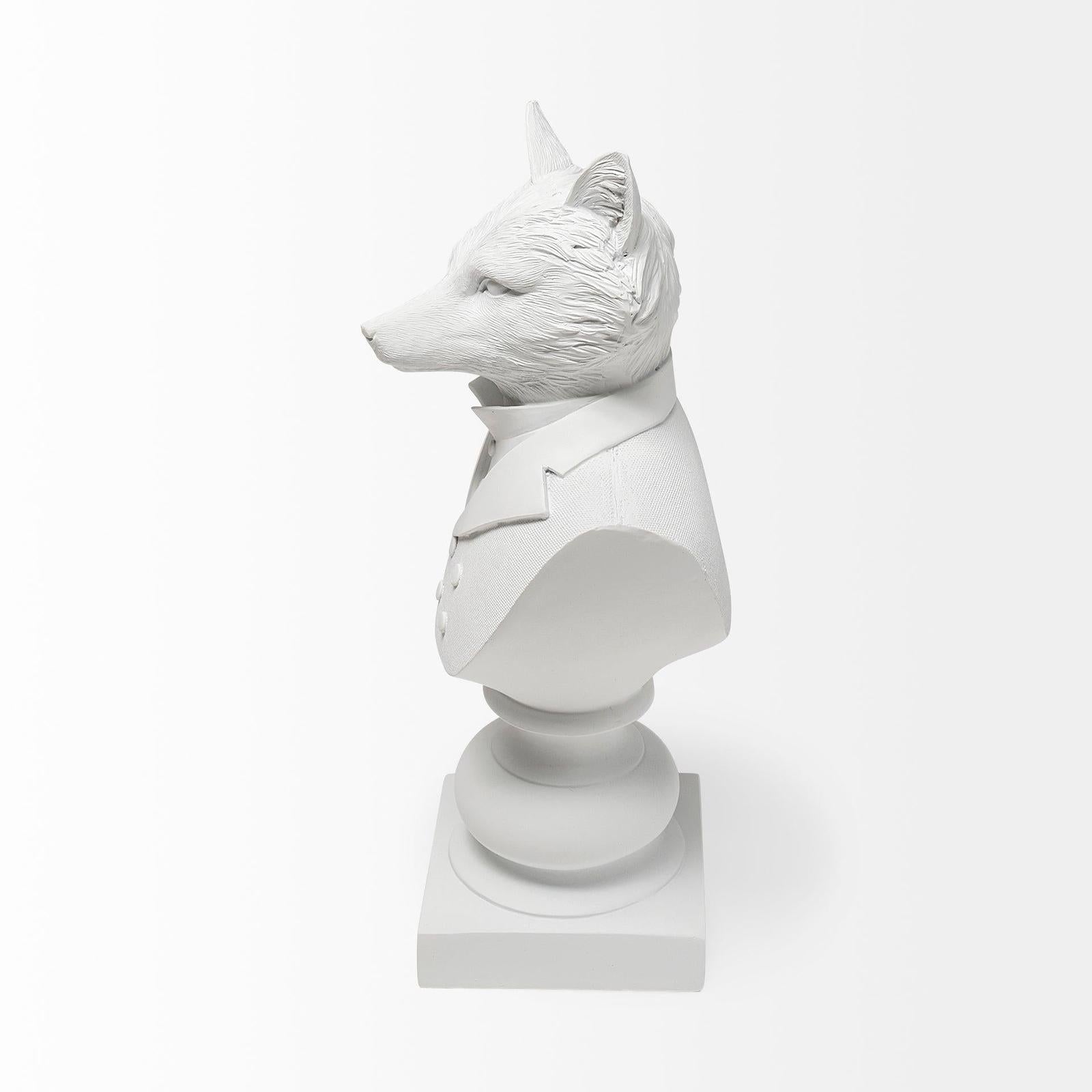Mercana Murray White Resin Business Fox