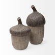 Mercana Mandor Brown Resin Acorn Box