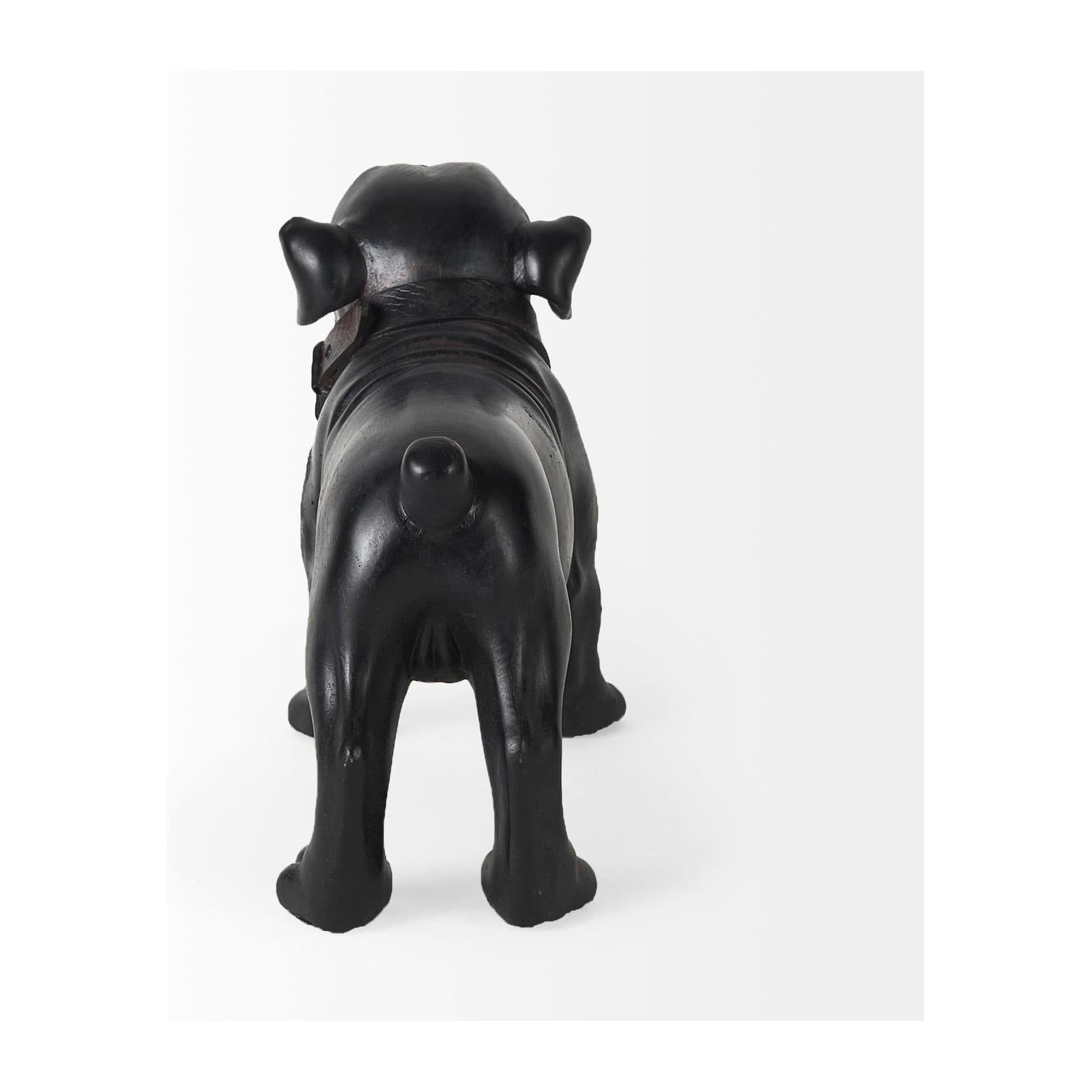 Mercana Hugo Black Resin Bulldog