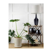 Mercana Bravar Gray-Blue Resin Base w/ Gray Fabric Shade Table Lamp Clearance