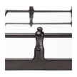 Mercana Christa Black Metal Mirrored Base Square Tray