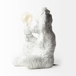 Mercana Simia White Resin Playful Monkey Table Lamp Clearance