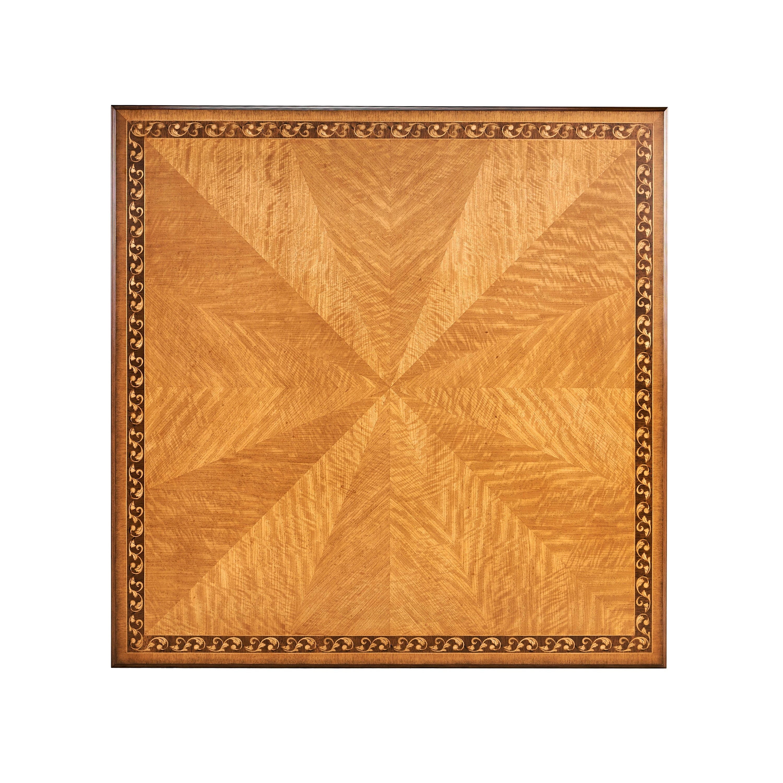 Jonathan Charles Louis XIV Style Square Coffee Table ( 494143-GIL )