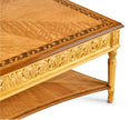 Jonathan Charles Louis XIV Style Square Coffee Table ( 494143-GIL )