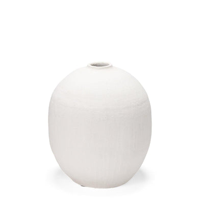 Mercana Karakum White Textured Ceramic Vase