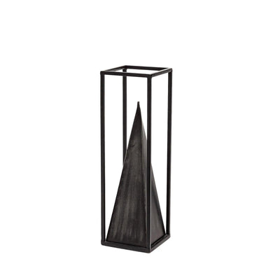 Mercana Memphis Black Metal Pyramid In A Square Frame