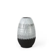 Mercana Tanami Dark Brown/White Glazed Ceramic Vase Clearance