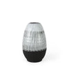 Mercana Tanami Dark Brown/White Glazed Ceramic Vase Clearance