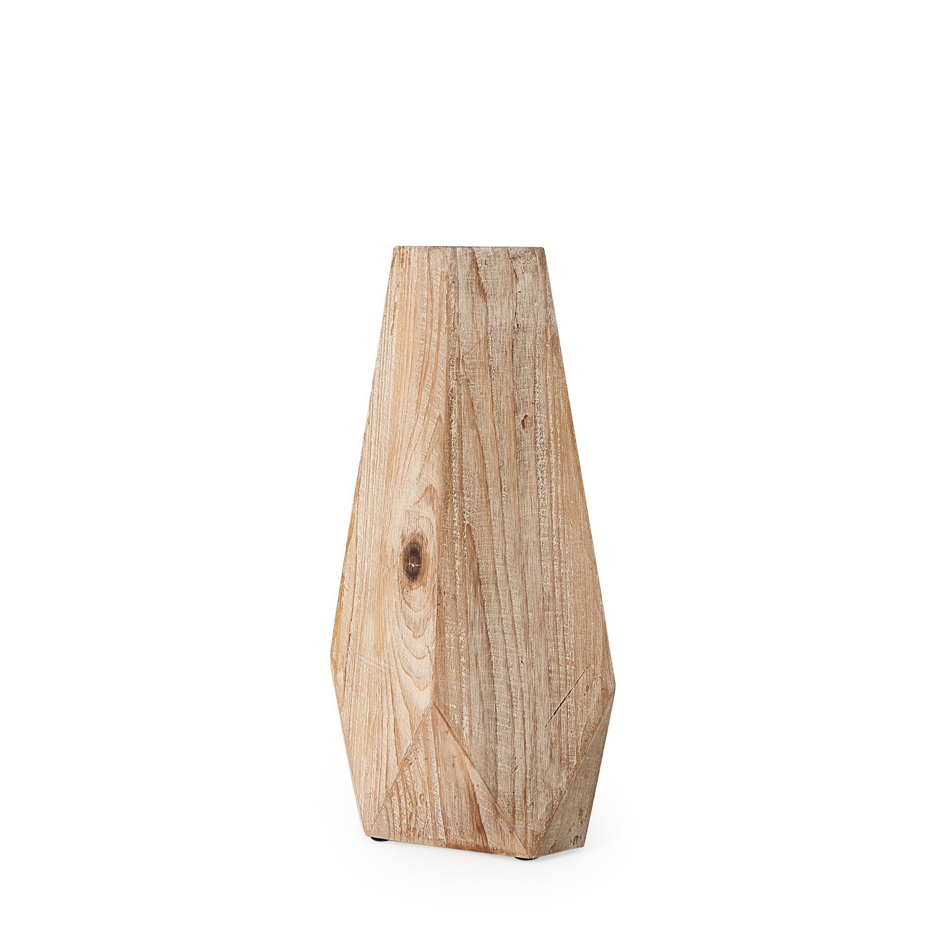 Mercana Allen Natural Wooden Base Oval Vase