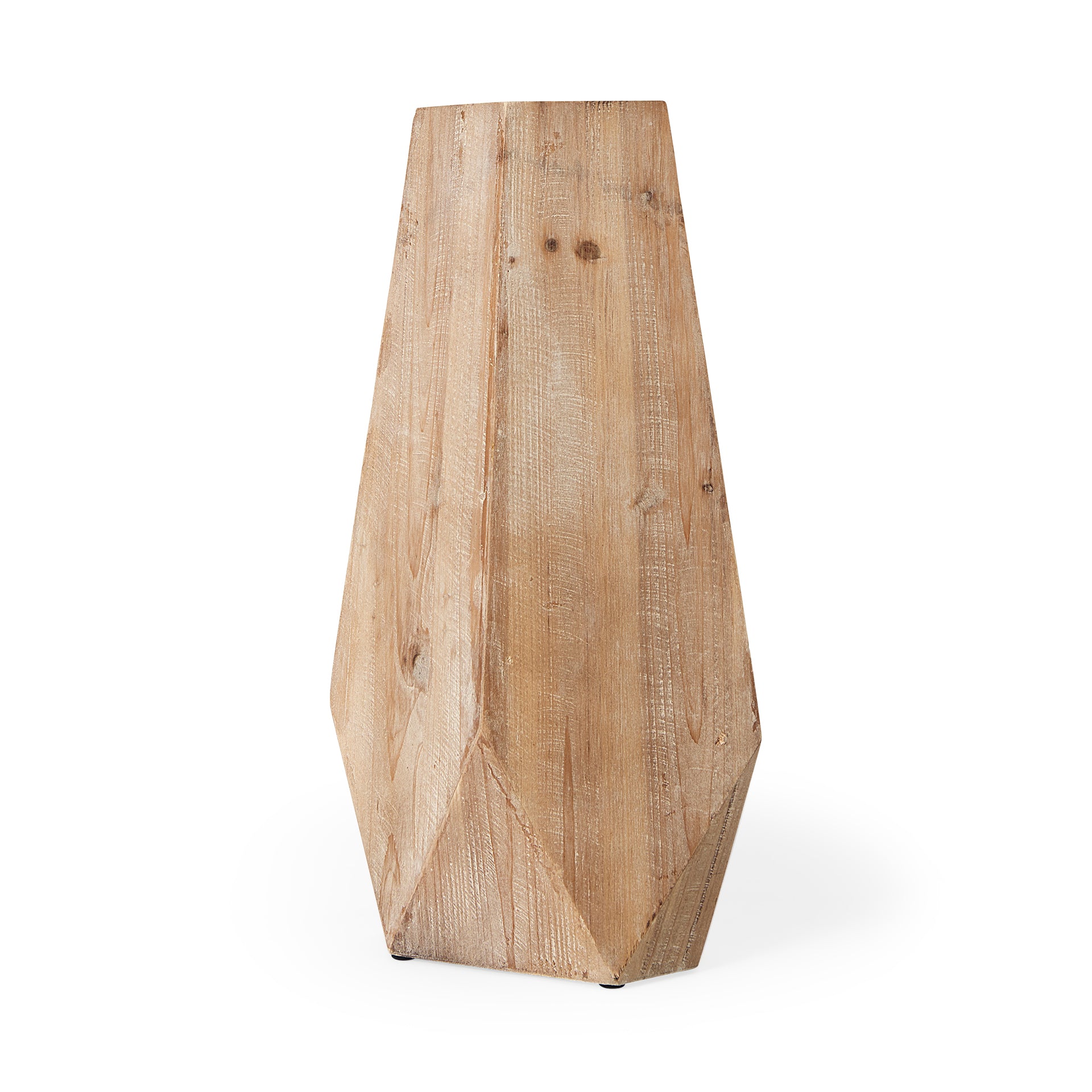Mercana Allen Natural Wooden Base Oval Vase