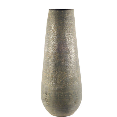 Mercana Kalahari Large Gray Ceramic Floor Vase