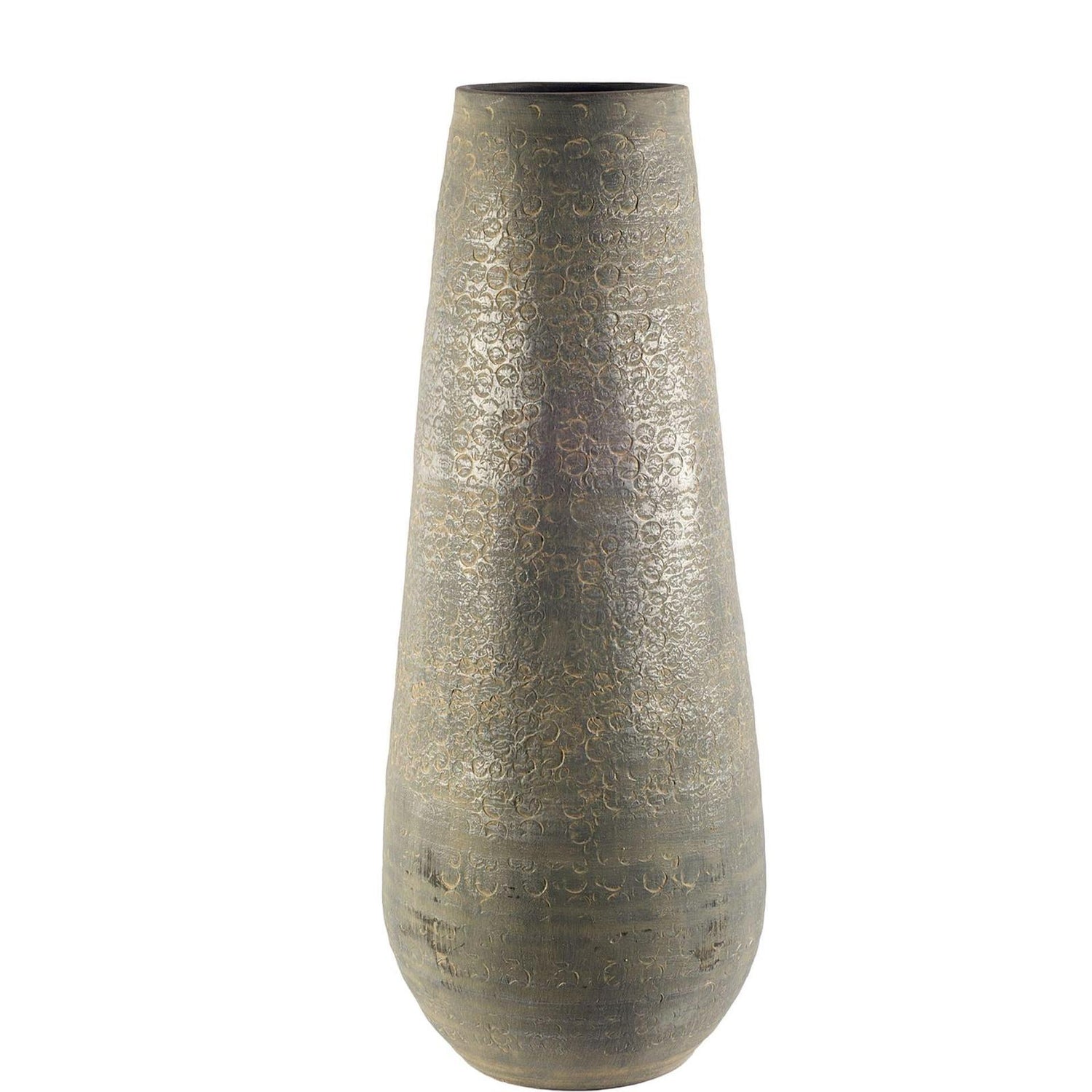 Mercana Kalahari Large Gray Ceramic Floor Vase