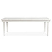 Magnussen Home Willowbrook Egg Shell White Extendable Rectangular Dining Table