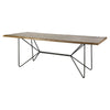 Mercana Papillion Rectangular Metal Base Dining Table Clearance