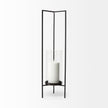 Mercana Abigail I Large Gunmetal Gray Metal Table Candle Holder