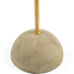 Mercana Denmark Black/Gold Concrete Base Metal Shade Floor Lamp
