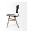Mercana Haden Brown Solid Wood Base Dining Chair