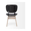 Mercana Haden Brown Solid Wood Base Dining Chair