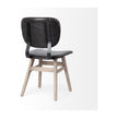 Mercana Haden Brown Solid Wood Base Dining Chair