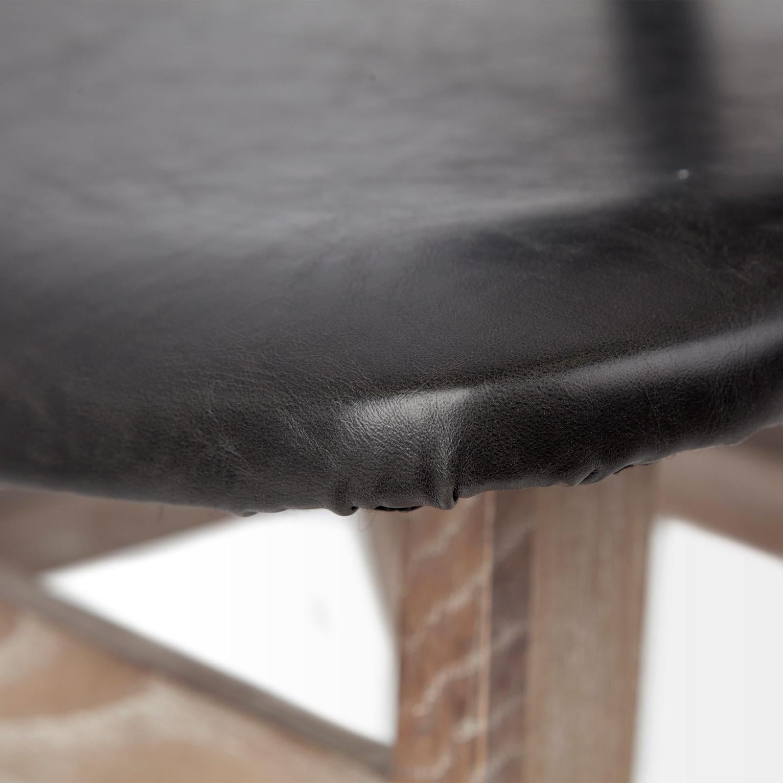 Mercana Haden Brown Solid Wood Base Dining Chair