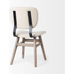 Mercana Haden Brown Solid Wood Base Dining Chair