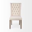 Mercana Mackenzie Plush Linen Covering Ash Solid Wood Base Dining Chair Clearance