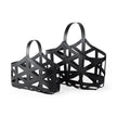 Mercana Tyrell Black Iron Metal Baskets-Set of 2