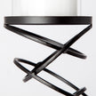 Mercana Omega Black Metal Stacked Ring Table Candle Holder Clearance