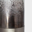 Mercana Baltic White Brushed Silver Metal Bottom Glass Vase