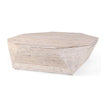 Mercana Esagono Octagonal Reclaimed Wood Coffee Table w/ Storage