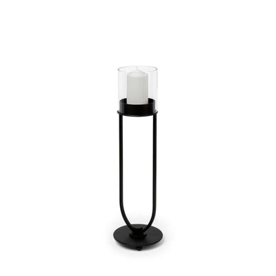 Mercana Salah Small Black Iron Table Candle Holder Clearance