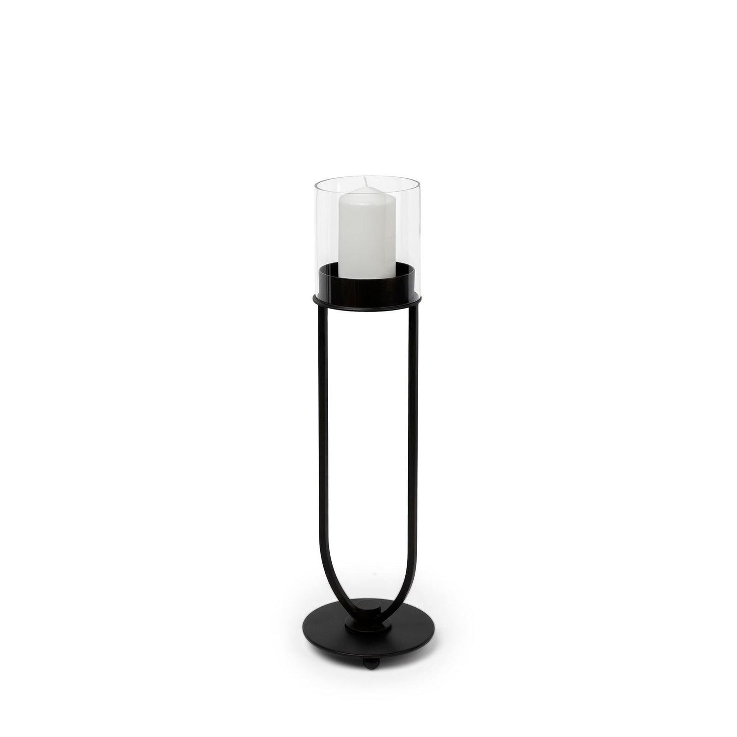 Mercana Salah Small Black Iron Table Candle Holder Clearance