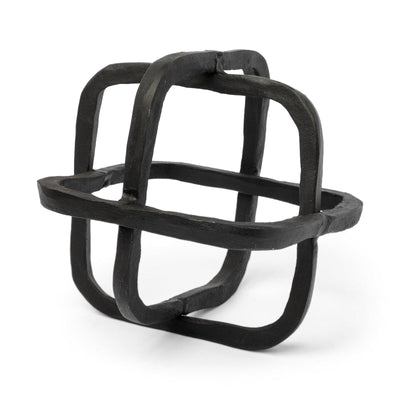 Mercana Willem Metal Open Cube Decor Object Clearance