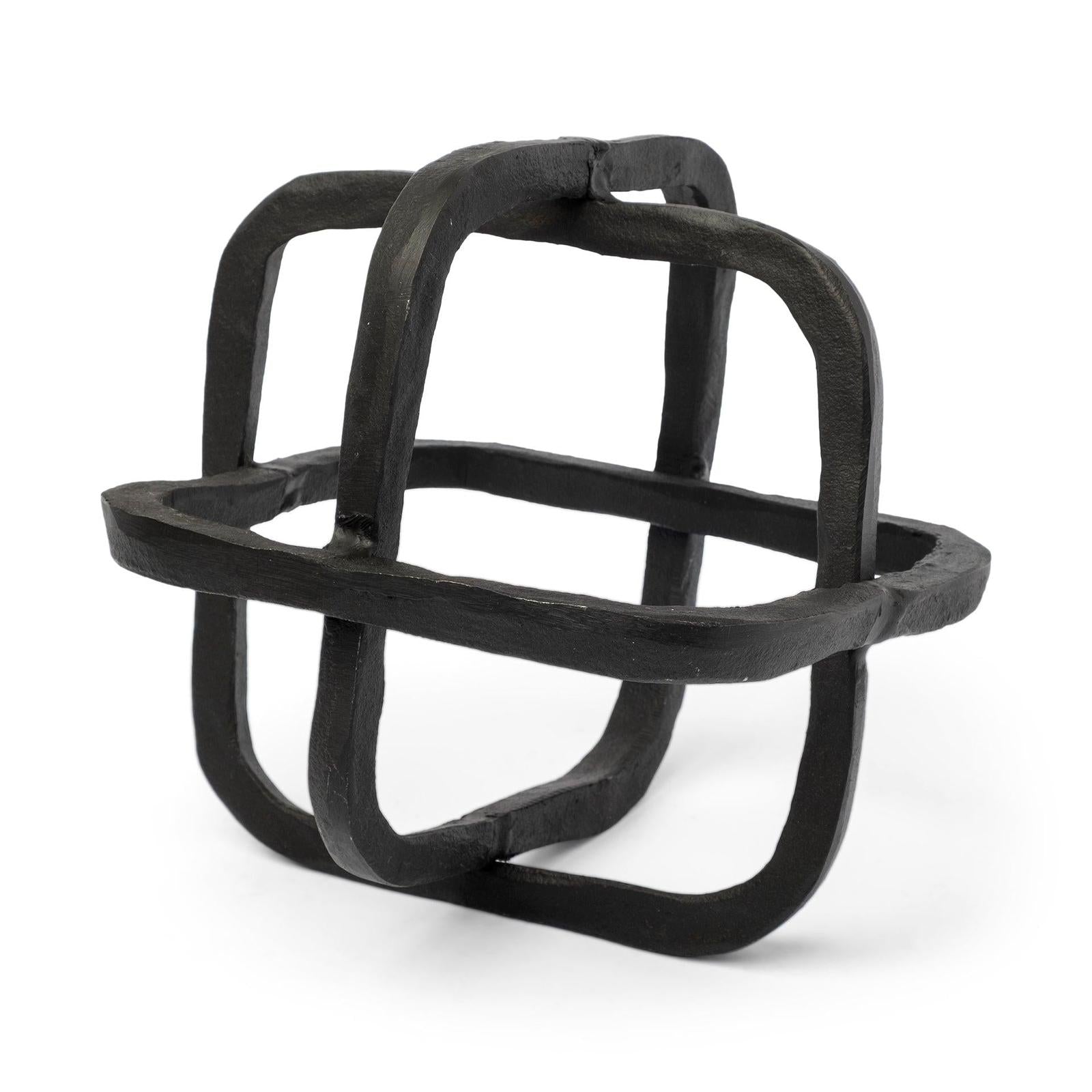 Mercana Willem Metal Open Cube Decor Object Clearance