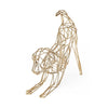Mercana Frankie Gold Wire Framed Dog Shaped Decor Clearance