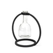 Mercana Monica Black Metal Glass Bottle Vase