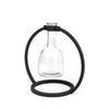 Mercana Monica Black Metal Glass Bottle Vase