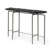 Mercana Pinera Black Slate W/Iron Base Console Table
