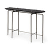 Mercana Pinera Black Slate W/Iron Base Console Table