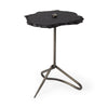 Mercana Pinera Triangular Iron Base Accent Table