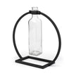 Mercana Monica Black Metal Glass Bottle Vase